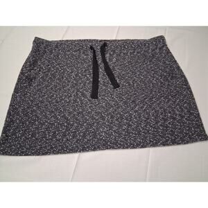 Torrid Black Tweed Like Mini Skirt Plus Size 4 Elastic Waist Pull On Career